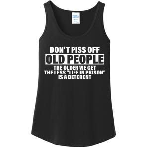 Don't Piss Off Old People Funny Ladies Essential Tank