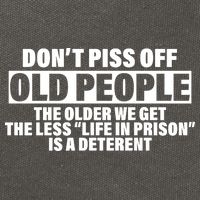 Don't Piss Off Old People Funny Cotton Canvas Backpack