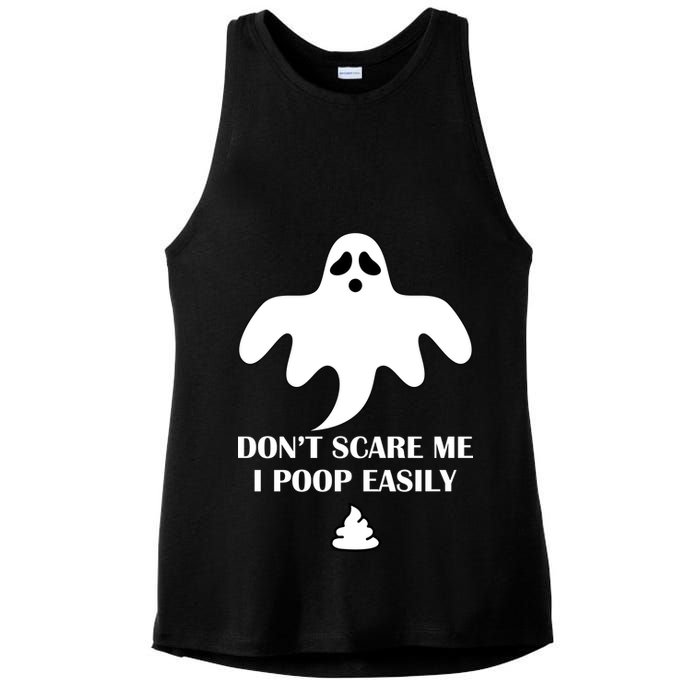 Don't Scare Me I Poop Easily Ladies PosiCharge Tri-Blend Wicking Tank