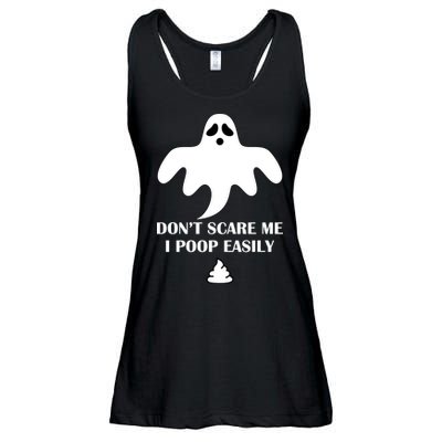 Don't Scare Me I Poop Easily Ladies Essential Flowy Tank