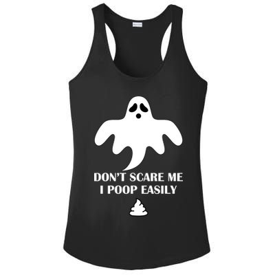 Don't Scare Me I Poop Easily Ladies PosiCharge Competitor Racerback Tank
