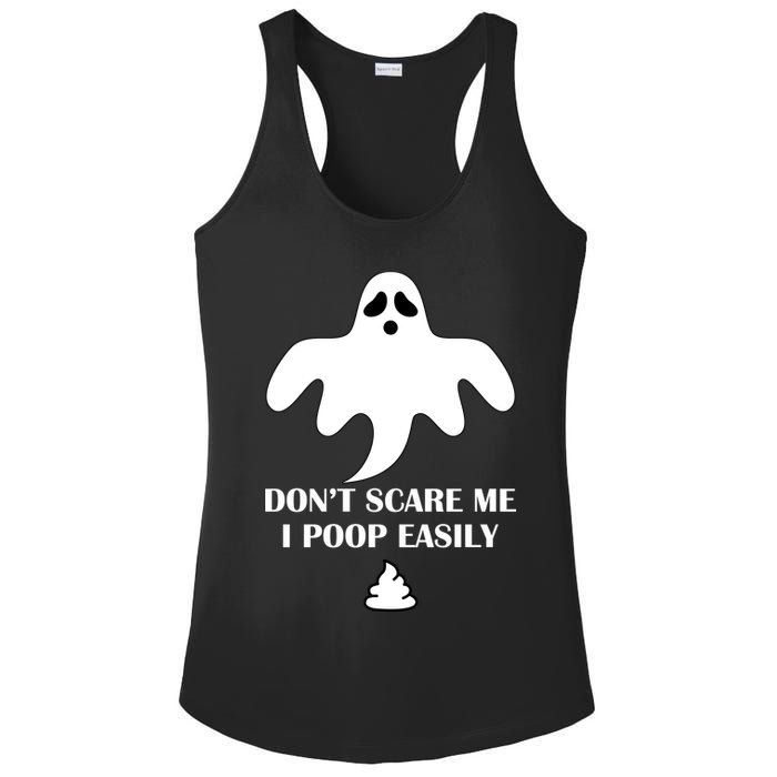 Don't Scare Me I Poop Easily Ladies PosiCharge Competitor Racerback Tank