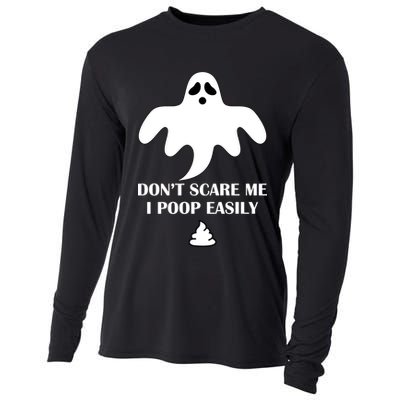 Don't Scare Me I Poop Easily Cooling Performance Long Sleeve Crew