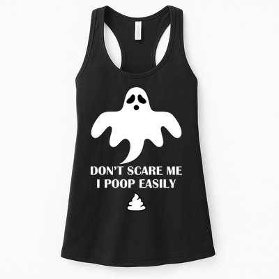 Don't Scare Me I Poop Easily Womens Tank Top