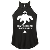 Don't Scare Me I Poop Easily Women's Perfect Tri Rocker Tank