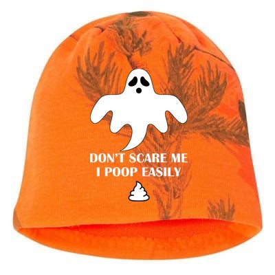 Don't Scare Me I Poop Easily Kati - Camo Knit Beanie