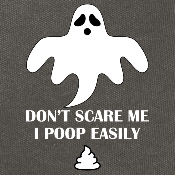Don't Scare Me I Poop Easily Cotton Canvas Backpack