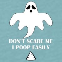 Don't Scare Me I Poop Easily Sueded Cloud Jersey T-Shirt
