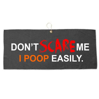Don't Scare Me I Poop Easily Funny Large Microfiber Waffle Golf Towel