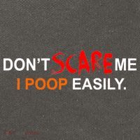 Don't Scare Me I Poop Easily Funny Cotton Canvas Backpack