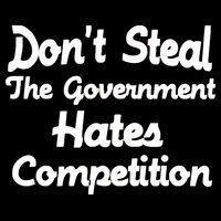 Don't Steal The Government Hates Competition 7-Panel Snapback Hat