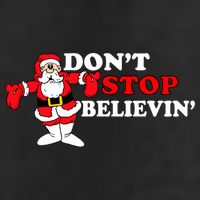 Don't Stop Believin Santa Adult Drive Performance Visor
