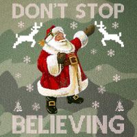 Don't Stop Believing Christmas Ugly Sweater Design Legacy Tie Dye Trucker Hat
