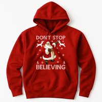 Don't Stop Believing Christmas Ugly Sweater Design Hoodie