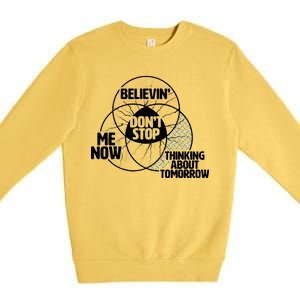 Don't Stop Believing Diagram Chart Premium Crewneck Sweatshirt