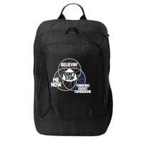 Don't Stop Believing Diagram Chart City Backpack