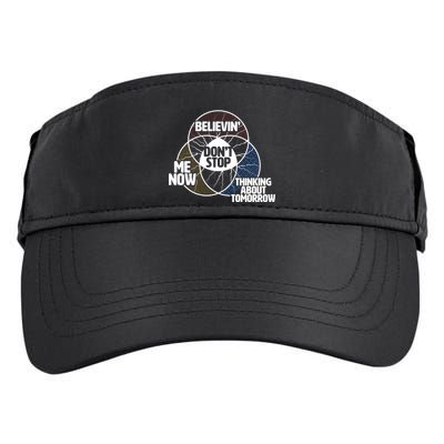 Don't Stop Believing Diagram Chart Adult Drive Performance Visor