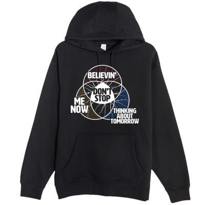 Don't Stop Believing Diagram Chart Premium Pullover Hoodie