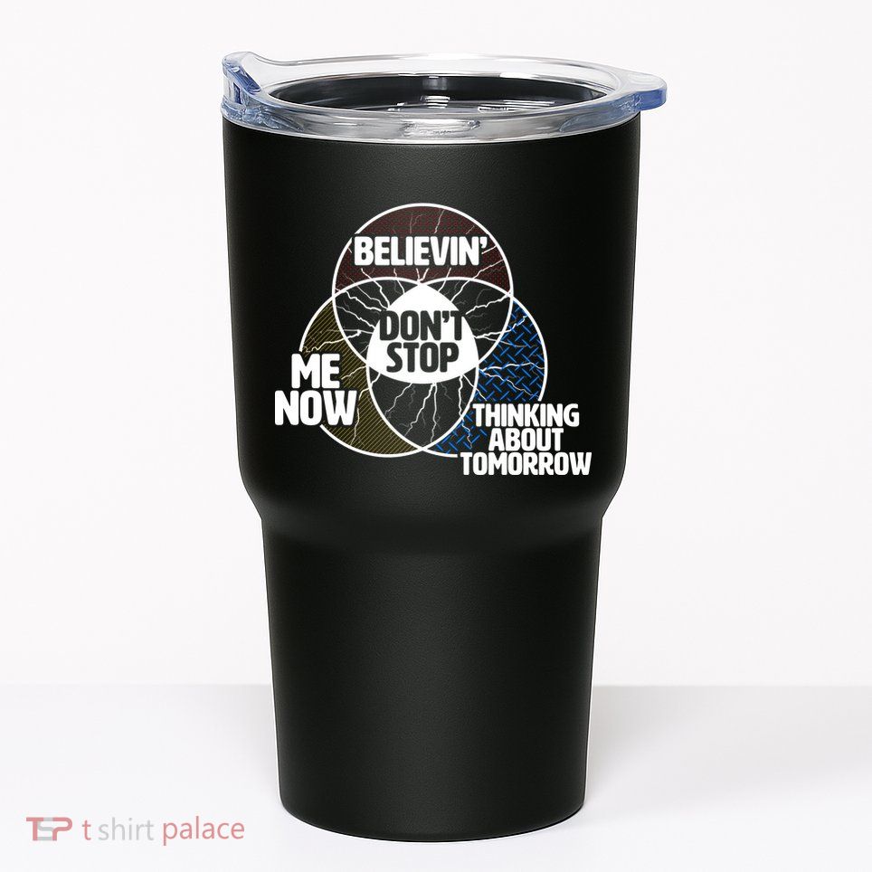 Don't Stop Believing Diagram Chart Tumbler