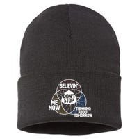 Don't Stop Believing Diagram Chart Sustainable Knit Beanie