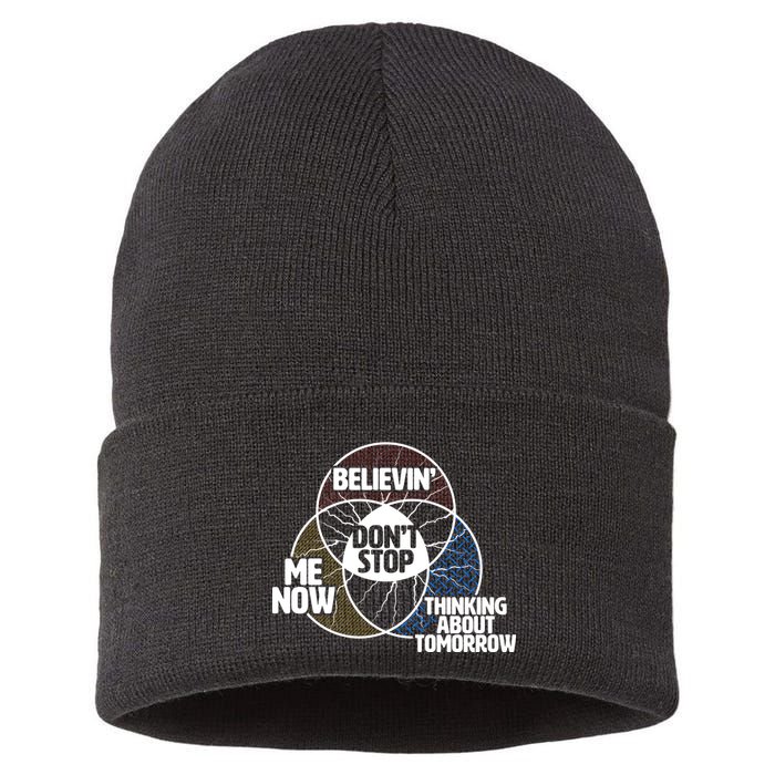 Don't Stop Believing Diagram Chart Sustainable Knit Beanie