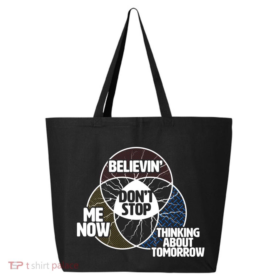 Don't Stop Believing Diagram Chart 25L Jumbo Tote