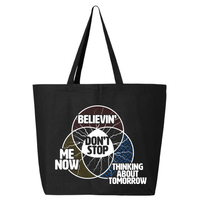 Don't Stop Believing Diagram Chart 25L Jumbo Tote