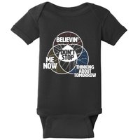 Don't Stop Believing Diagram Chart Baby Bodysuit