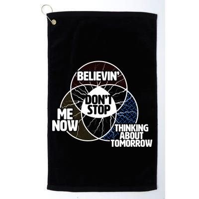 Don't Stop Believing Diagram Chart Golf Towel