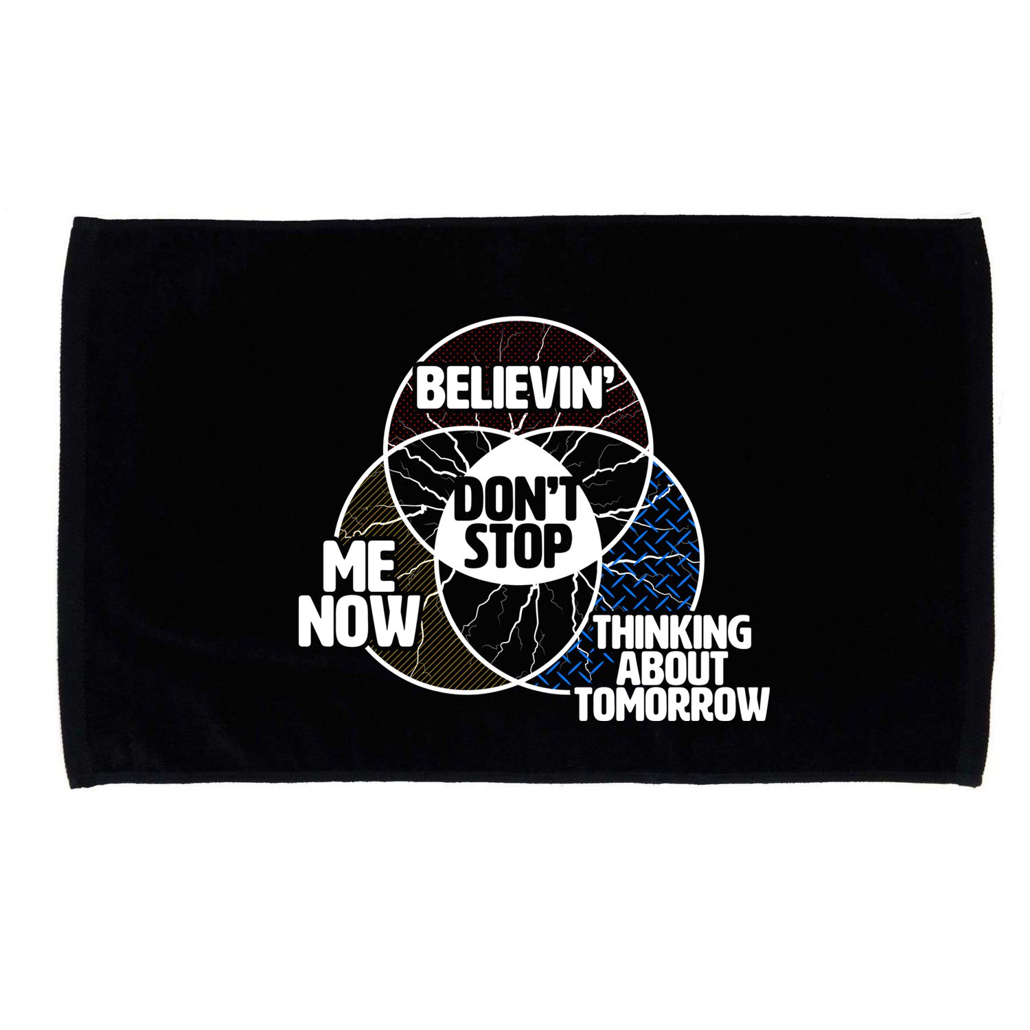 Don't Stop Believing Diagram Chart Microfiber Hand Towel