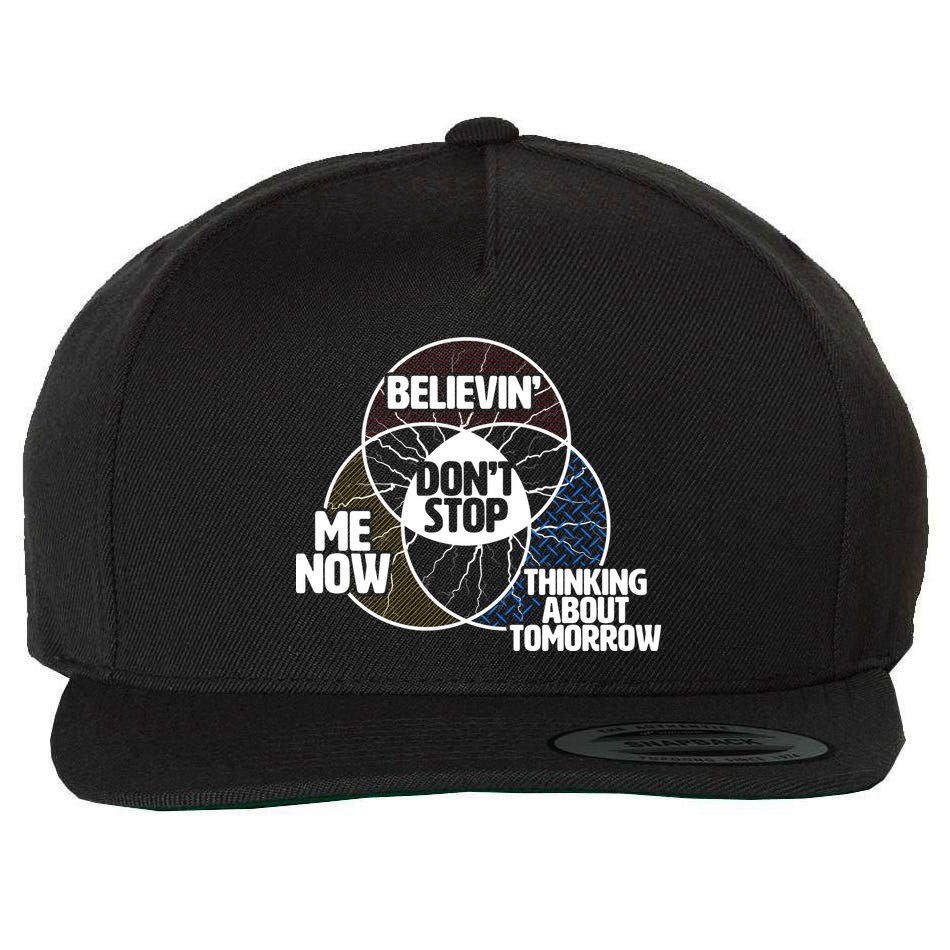 Don't Stop Believing Diagram Chart Wool Snapback Cap