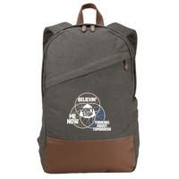 Don't Stop Believing Diagram Chart Cotton Canvas Backpack