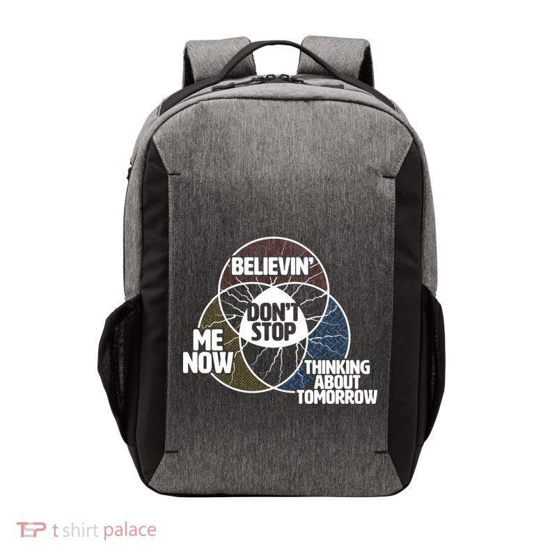 Don't Stop Believing Diagram Chart Vector Backpack