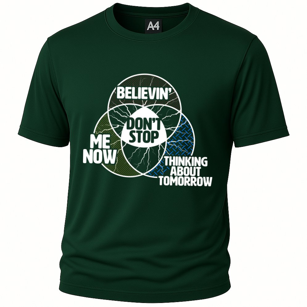 Don't Stop Believing Diagram Chart Performance Shirt