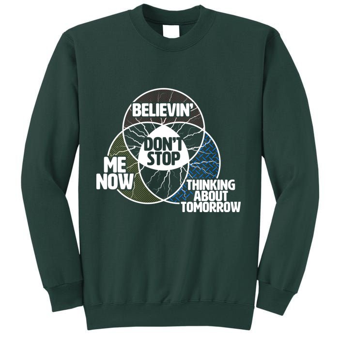 Don't Stop Believing Diagram Chart Sweatshirt