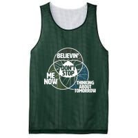 Don't Stop Believing Diagram Chart Mesh Reversible Basketball Jersey Tank