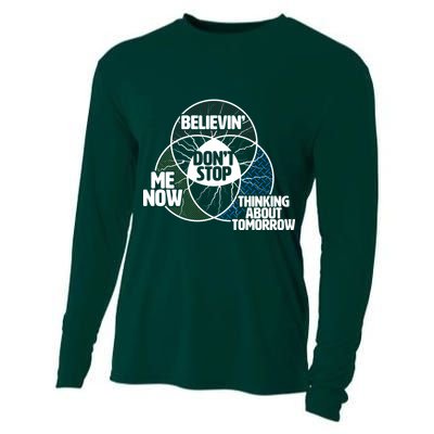 Don't Stop Believing Diagram Chart Cooling Performance Long Sleeve Crew
