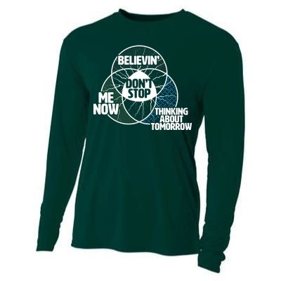 Don't Stop Believing Diagram Chart Cooling Performance Long Sleeve Crew