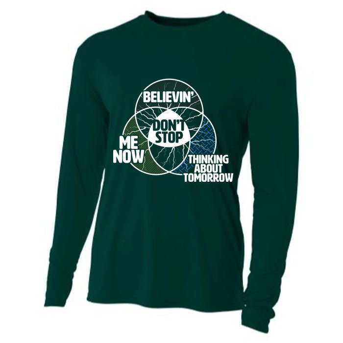 Don't Stop Believing Diagram Chart Cooling Performance Long Sleeve Crew