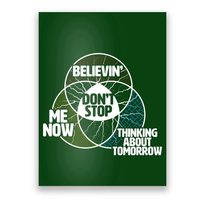 Don't Stop Believing Diagram Chart Poster