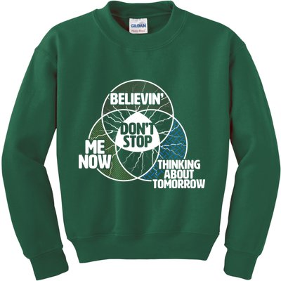 Don't Stop Believing Diagram Chart Kids Sweatshirt