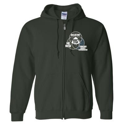 Don't Stop Believing Diagram Chart Full Zip Hoodie