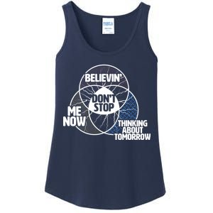 Don't Stop Believing Diagram Chart Ladies Essential Tank