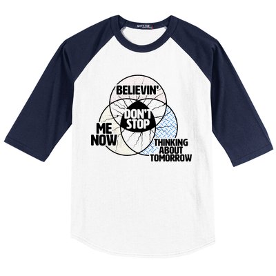 Don't Stop Believing Diagram Chart Baseball Sleeve Shirt