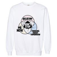 Don't Stop Believing Diagram Chart Garment-Dyed Sweatshirt