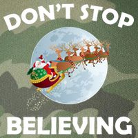 Don't Stop Believing In Santa Legacy Tie Dye Trucker Hat