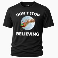 Don't Stop Believing In Santa Cooling Performance Crew T-Shirt