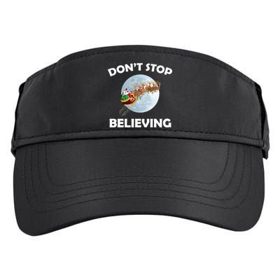 Don't Stop Believing In Santa Adult Drive Performance Visor