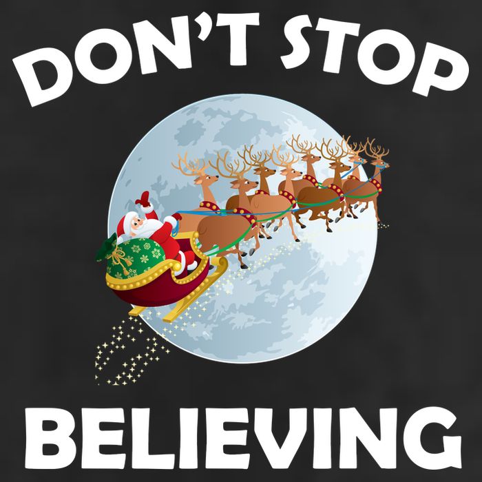 Don't Stop Believing In Santa Adult Drive Performance Visor