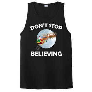 Don't Stop Believing In Santa PosiCharge Competitor Tank